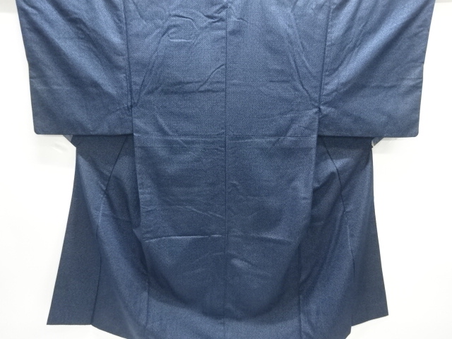 JAPANESE MENS ENSEMBLE OMESHI KIMONO / SILK / NISHIJIN-ORI / WOVEN KIKKO KASURI PATTERN